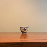 Hand-Painted Gong Fu Tea Cup - Peach Blossom Design